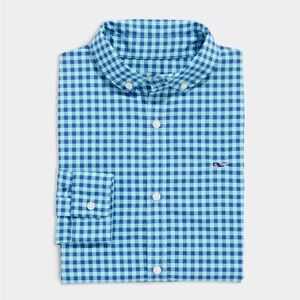 Vineyard Vines Boys OTG Performance LS Button Down Size Medium NWT!